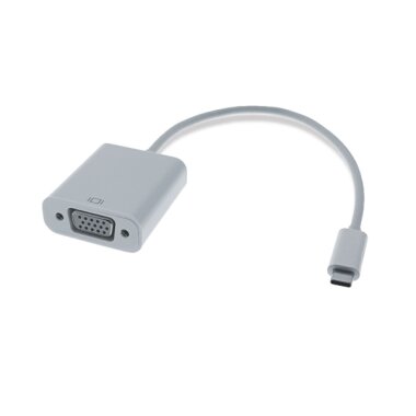 0.2M USB-C 3.1 / VGA adapter cable, male / female, white,...