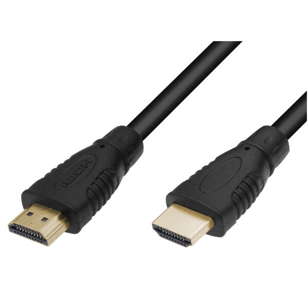 High Speed HDMI™ Cable w/E, 4K@60Hz, 18Gbit, 0.5m, black, BASIC
