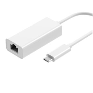 USB-C to GigaBit LAN adapter, RJ45 jack, 0.15m, white