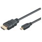 High Speed HDMI™ Cable w/E, 4K@60Hz, A to microD, 1.5m, black