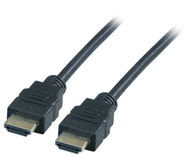 High Speed HDMI™ Cable w/E 4K@30Hz, black, Classic