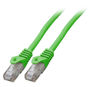 CAT6 patch cable U/UTP 5Gbit RJ45 halogen-free green