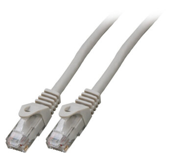 CAT6 patch cable U/UTP 5Gbit RJ45 halogen-free grey