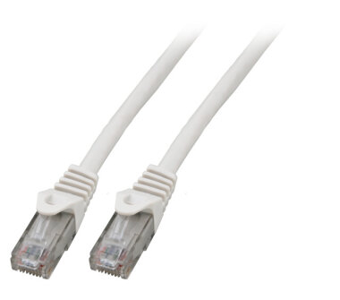 CAT6 patch cable U/UTP 5Gbit RJ45 halogen-free white