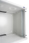 19 inch wall-mounted enclosure foldable, Flat Pack, depth 450 mm, pure white, RAL9010