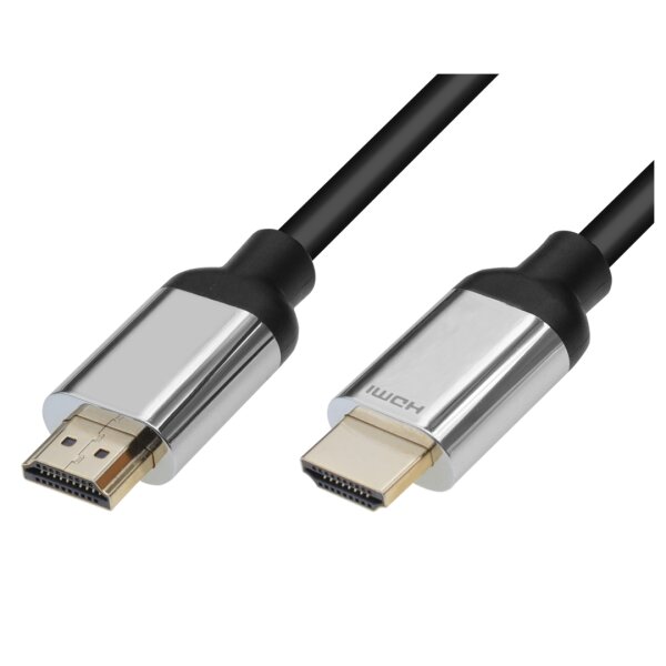 High Speed HDMI™ Kabel mit Ethernet, 4K@60Hz, Chrome Line