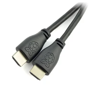 Offizielles Raspberry HDMI 2.0 Kabel 4K@60Hz schwarz, 1m