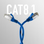 CAT8.1 blue RJ45 patch cord S/FTP 40Gbit LSZH PIMF 2000MHZ network cable CU LAN