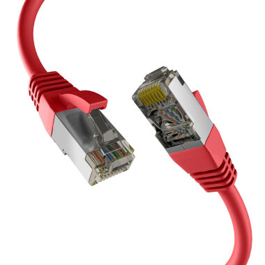 CAT8.1 red RJ45 patch cord S/FTP 40Gbit LSZH PIMF 2000MHZ...