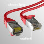 CAT8.1 red RJ45 patch cord S/FTP 40Gbit LSZH PIMF 2000MHZ network cable CU LAN