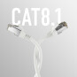 CAT8.1 white RJ45 patch cord S/FTP 40Gbit LSZH PIMF 2000MHZ network cable CU LAN