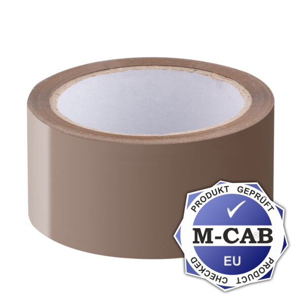 Adhesive tape, low-noise, 48 mm x 66 m, brown
